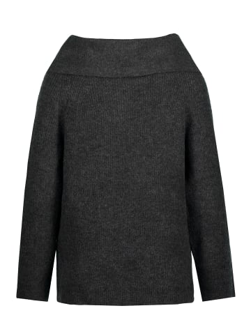 Ulla Popken Pullover in anthrazit melange