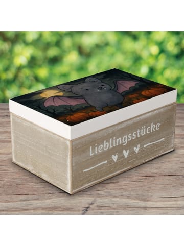 Mr. & Mrs. Panda fotobox Fledermaus Erschrecken Design ohne Spruch in Weiß