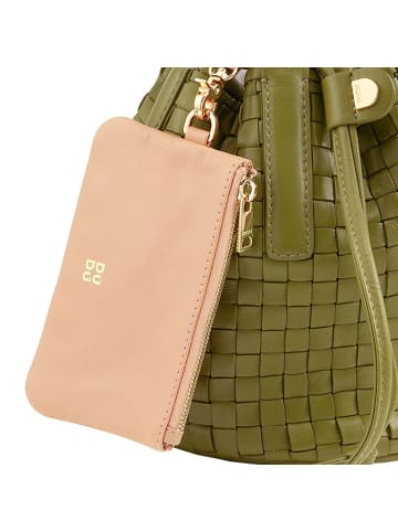DuDu Filicudi Beuteltasche Leder 14 cm in olive