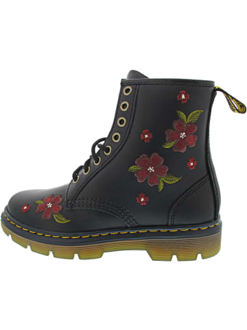 Dr. Martens Aprile Floral Schnürstiefel Schwarz
