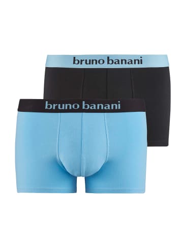 Bruno Banani Retro Short / Pant Flowing in Himmelblau / Schwarz