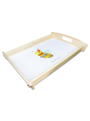 Mr. & Mrs. Panda Tablett Biene Blume ohne Spruch in Weiß