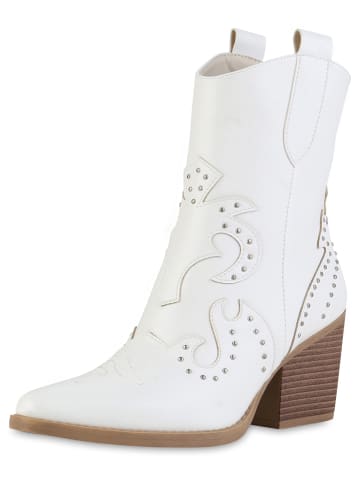 VAN HILL Cowboy Boots Serenity in Weiss