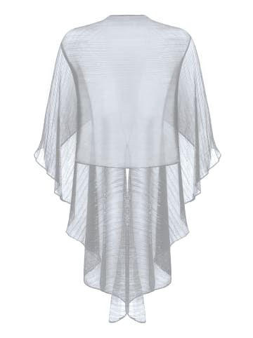 Vera Mont Cape im Glitzer-Look in Grau/Silber