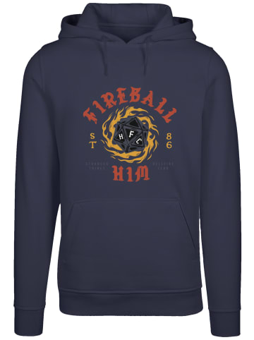 F4NT4STIC Hoodie Stranger Things Fireball Dice 86 Netflix TV Series in marineblau