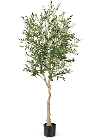 COSTWAY Kunstpflanze 182cm in Grün