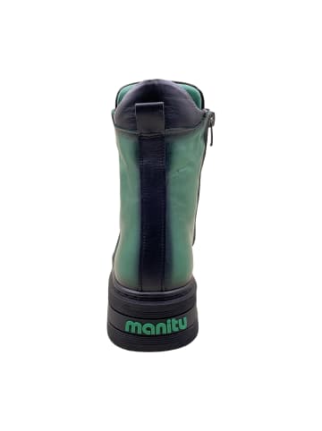 manitu Schnürstiefeletten in Grün