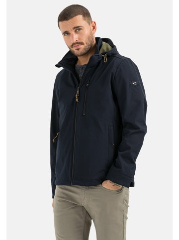 Camel Active Softshell Jacke mit abnehmbarer Kapuze in Dunkelblau