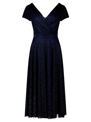 Vera Mont Cocktailkleid im Glitzer-Look in Dunkelblau/Grau