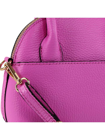 Toscanto Leder Umhängetasche Toscanto Tasche pink, fuchsia ca. 20cm