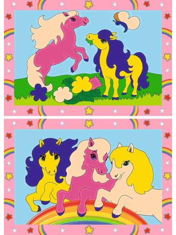 Ravensburger Ravensburger CreArt, Malen nach Zahlen Junior - Süße Ponys in bunt
