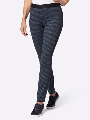 Stehmann Wende-Hose in marine-rauchblau-bedruckt