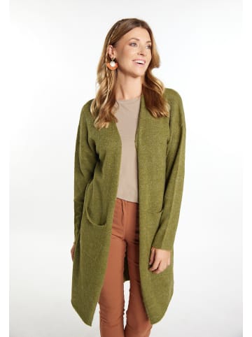 usha FESTIVAL Long Cardigan in Oliv