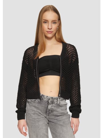 QS Strickjacke langarm in Schwarz