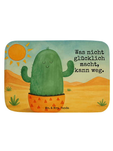 Mr. & Mrs. Panda Badteppich Kaktus Sonne Design mit Spruch in Weiß