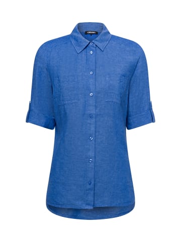 Olsen Bluse mit Leinen-Anteil Ocean Breeze in blau