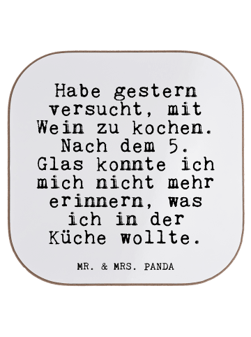 Mr. & Mrs. Panda Untersetzer für Gläser Habe gestern versucht, m... in Weiß