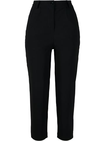 Urban Classics Urban Classics Damen Ladies High Waist Cropped Pants in black