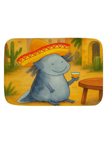 Mr. & Mrs. Panda Badteppich Axolotl Tequila Design ohne Spruch in Weiß