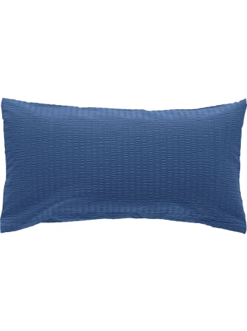 Erwin Müller Seersucker Kissenbezug Rosenheim in dunkelblau