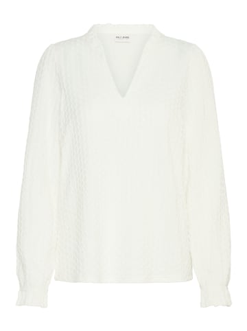 PULZ Jeans PZEBBA LS Tshirt regular fit in Cloud Dancer