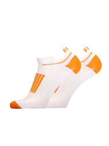 UphillSport Füßlinge FRONT LOW 2er Pack in White, orange