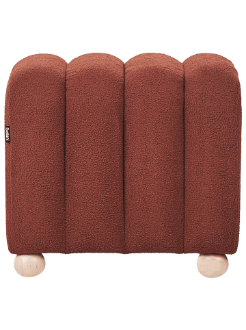 Beliani Pouf IDYLLWILD in Braun - (W) 49 x (H) 45 x (L) 39 cm
