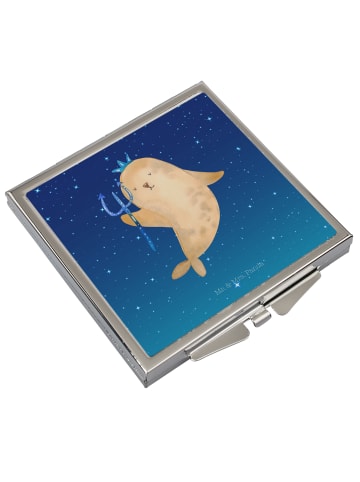 Mr. & Mrs. Panda Handtaschenspiegel quadratisch Sternzeichen Was... in Sternenhimmel Blau