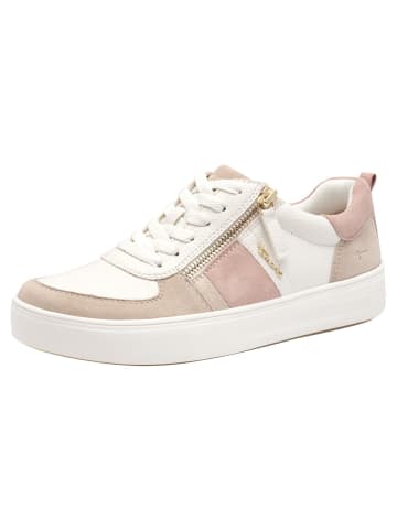 Tamaris WIDE FIT Sneaker in BEIGE/ROSE
