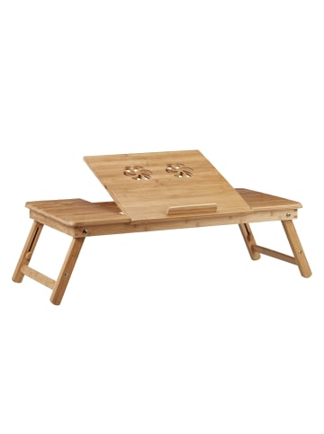 relaxdays Laptoptisch in Natur 17 Zoll