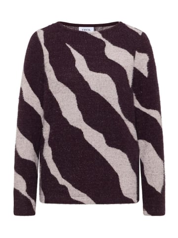 Cecil Sweatshirt in eggplant red