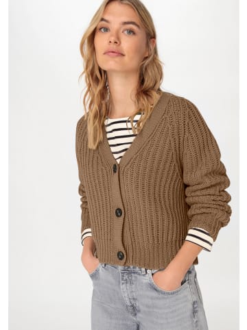 Hessnatur Cardigan in camelbraun