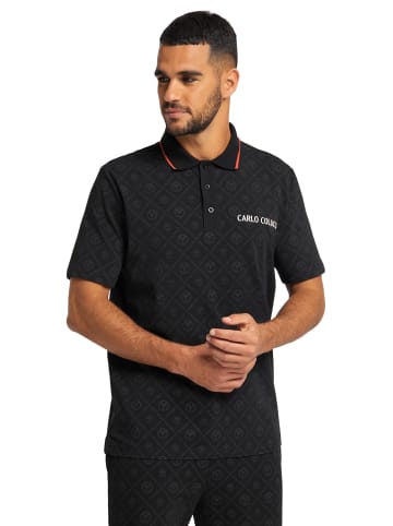 Carlo Colucci Poloshirt Colleoni in Schwarz