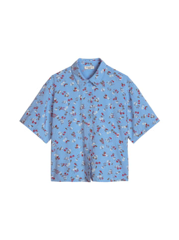 Marc O'Polo DENIM Print-Kurzarmbluse relaxed in Light Blue
