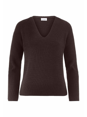 Hessnatur Strickpullover in kakao braun