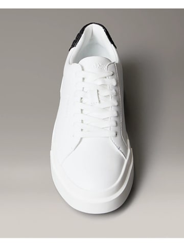 Calvin Klein Sneackers YW0YW02036 in Hellweiß/Schwarz