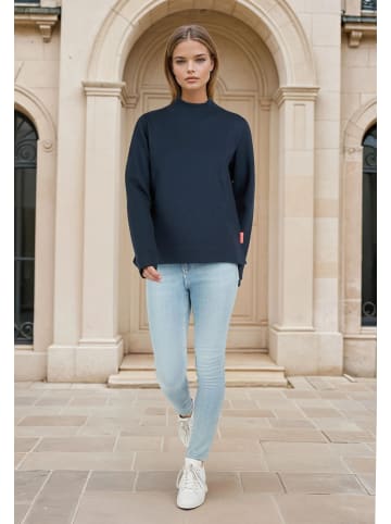 Salzhaut Rollkragenpullover für Damen in marineblau