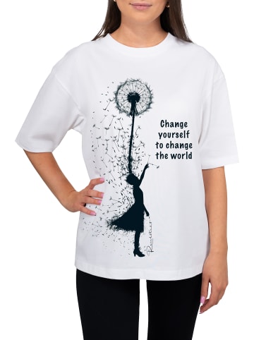 Reichstadt Reichstadt Oversized T-Shirt Damen  24RSW057 Positive Dreamer M