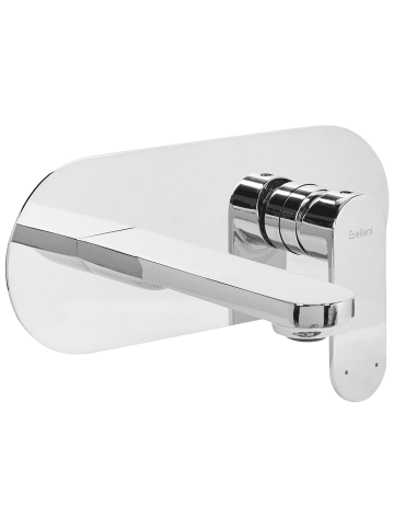 Beliani Wasserhähne CHAPALA in Silber - (W) 23 x (H) 9 x (L) 16 cm