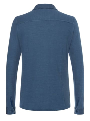 super.natural Merino Jacke M KNIT JACKET in blau