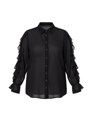 Studio Untold Hemdbluse in schwarz