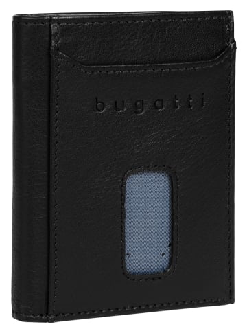 Bugatti Geldbörse SECURE SLIM echt Leder in schwarz