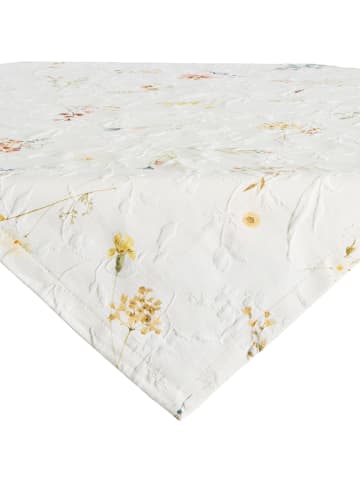 Sander Baumwolle, Jacquard Tischdecke Flam in creme