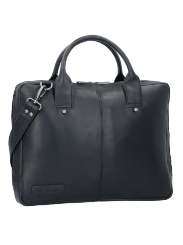 Plevier Navigator Tacan Aktentasche Leder 36 cm Laptopfach schwarz