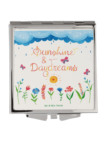 Mr. & Mrs. Panda Klappspiegel Sunshine and Daydreams mit Spruch in Bunt