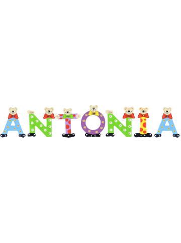 Playshoes Deko-Buchstaben "ANTONIA" in bunt