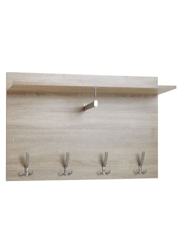 FineBuy Wandgarderobe "FB76092" in Braun /