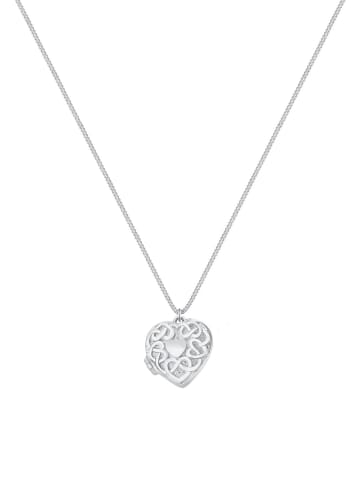 Elli Halskette 925 Sterling Silber Herz, Medaillon, Ornament in Silber