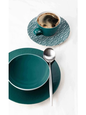 Seltmann Weiden 6er Set Milchkaffeetassen mit Untertassen Life Fashion in 370 ml in Trendy Petrol