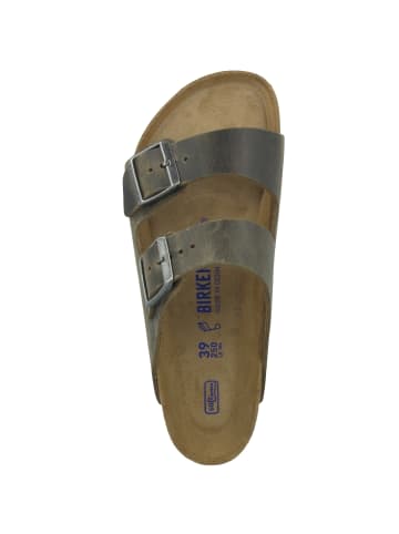 Birkenstock Sandale Arizona SFB Geöltes Nubukleder Weichbettung normal in gruen